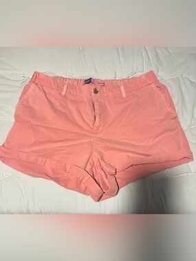 Old Navy Coral Roll-Cuff Cotton Shorts